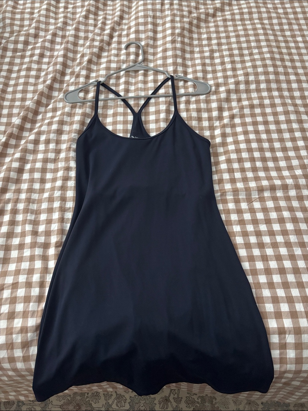Quince Women’s Navy Athletic Dress with built in shorts and pockets